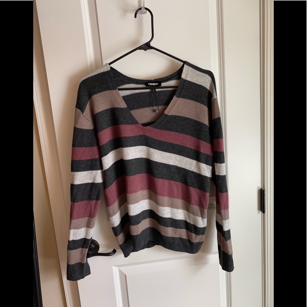 Striped express sweater
